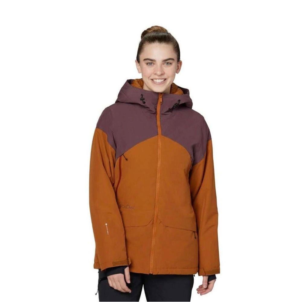 NEW Flylow Sarah Ski Jacket Two-Tone Hooded Insulated Ski Jacket Women’s Medium
